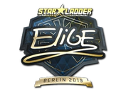 Sticker | EliGE (Gold) | Berlin 2019 image
