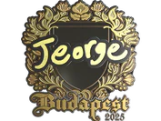 Sticker | jeorge (Gold) | Budapest 2025 image