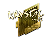 Sticker | kRYSTAL (Gold) | Boston 2018 image