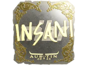 Sticker | insani (Gold) | Austin 2025 image