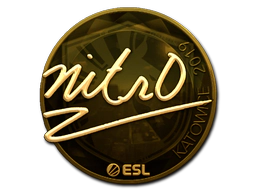 Sticker | nitr0 (Gold) | Katowice 2019 image