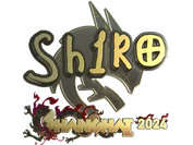 Sticker | sh1ro (Gold) | Shanghai 2024 image