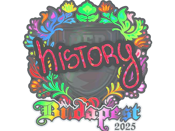 Sticker | History (Holo) | Budapest 2025 image
