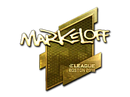 Sticker | markeloff (Gold) | Boston 2018 image