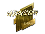 Sticker | markeloff (Gold) | Boston 2018 image