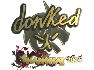 Sticker | donk (Gold) | Shanghai 2024