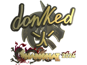 Sticker | donk (Gold) | Shanghai 2024 image