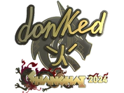 Sticker | donk (Gold) | Shanghai 2024 image