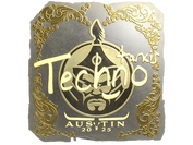 Sticker | Techno4K (Gold) | Austin 2025 image
