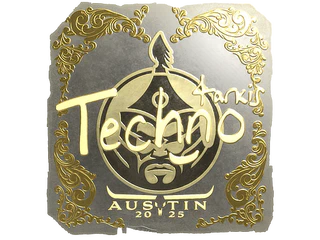 Sticker | Techno4K (Gold) | Austin 2025