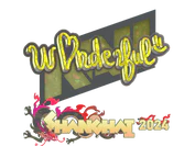 Sticker | w0nderful (Glitter) | Shanghai 2024 image