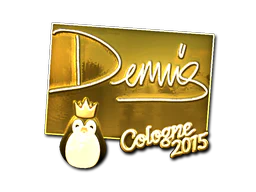 Sticker | dennis (Gold) | Cologne 2015 image