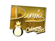 Sticker | dennis (Gold) | Cologne 2015 image