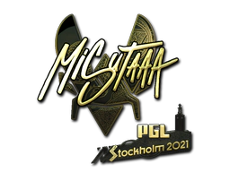 Sticker | misutaaa (Gold) | Stockholm 2021 image