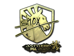 Sticker | shox (Gold) | Antwerp 2022 image