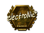 Sticker | electronic (Gold) | London 2018 image