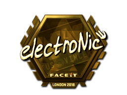 Sticker | electronic (Gold) | London 2018 image