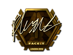 Sticker | flusha (Gold) | London 2018 image