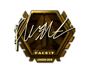 Sticker | flusha (Gold) | London 2018 image