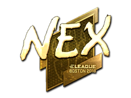 Sticker | nex (Gold) | Boston 2018 image