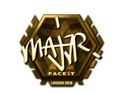 Sticker | MAJ3R (Gold) | London 2018 image