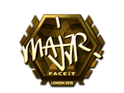 Sticker | MAJ3R (Gold) | London 2018 image