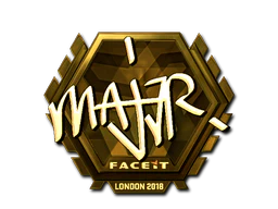 Sticker | MAJ3R (Gold) | London 2018 image