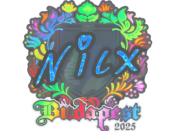 Sticker | nicx (Holo) | Budapest 2025 image