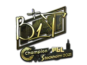 Sticker | b1t (Gold) | Stockholm 2021 image
