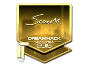 Sticker | ScreaM (Gold) | Cluj-Napoca 2015 image