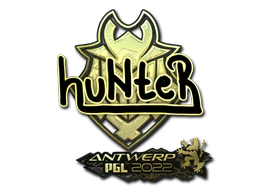 Sticker | huNter (Gold) | Antwerp 2022 image