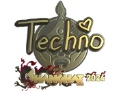 Sticker | Techno4K (Gold) | Shanghai 2024 image
