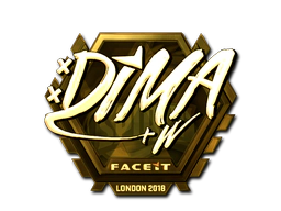 Sticker | Dima (Gold) | London 2018 image