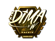 Sticker | Dima (Gold) | London 2018 image