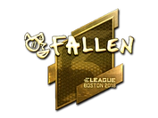 Sticker | FalleN (Gold) | Boston 2018 image
