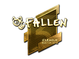 Sticker | FalleN (Gold) | Boston 2018 image