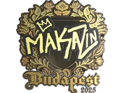 Sticker | Maka (Gold) | Budapest 2025 image