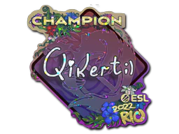 Sticker | qikert (Glitter, Champion) | Rio 2022 image