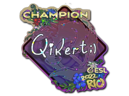 Sticker | qikert (Glitter, Champion) | Rio 2022 image