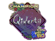 Sticker | qikert (Glitter, Champion) | Rio 2022 image