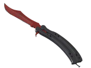 ★ Butterfly Knife | Crimson Web image