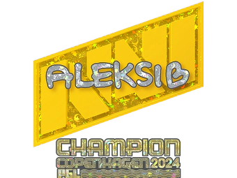 Sticker | Aleksib (Glitter, Champion) | Copenhagen 2024 image