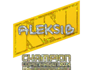 Sticker | Aleksib (Glitter, Champion) | Copenhagen 2024