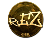 Sticker | REZ (Gold) | Katowice 2019 image
