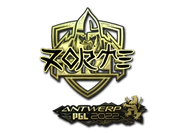 Sticker | zorte (Gold) | Antwerp 2022 image