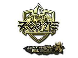 Sticker | zorte (Gold) | Antwerp 2022 image