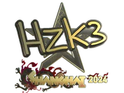 Sticker | hallzerk (Gold) | Shanghai 2024 image
