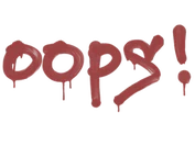 Sealed Graffiti | Oops (Blood Red) image