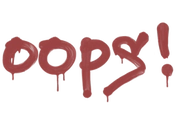 Sealed Graffiti | Oops (Blood Red) image