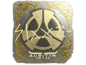 Sticker | slaxz- (Gold) | Austin 2025 image